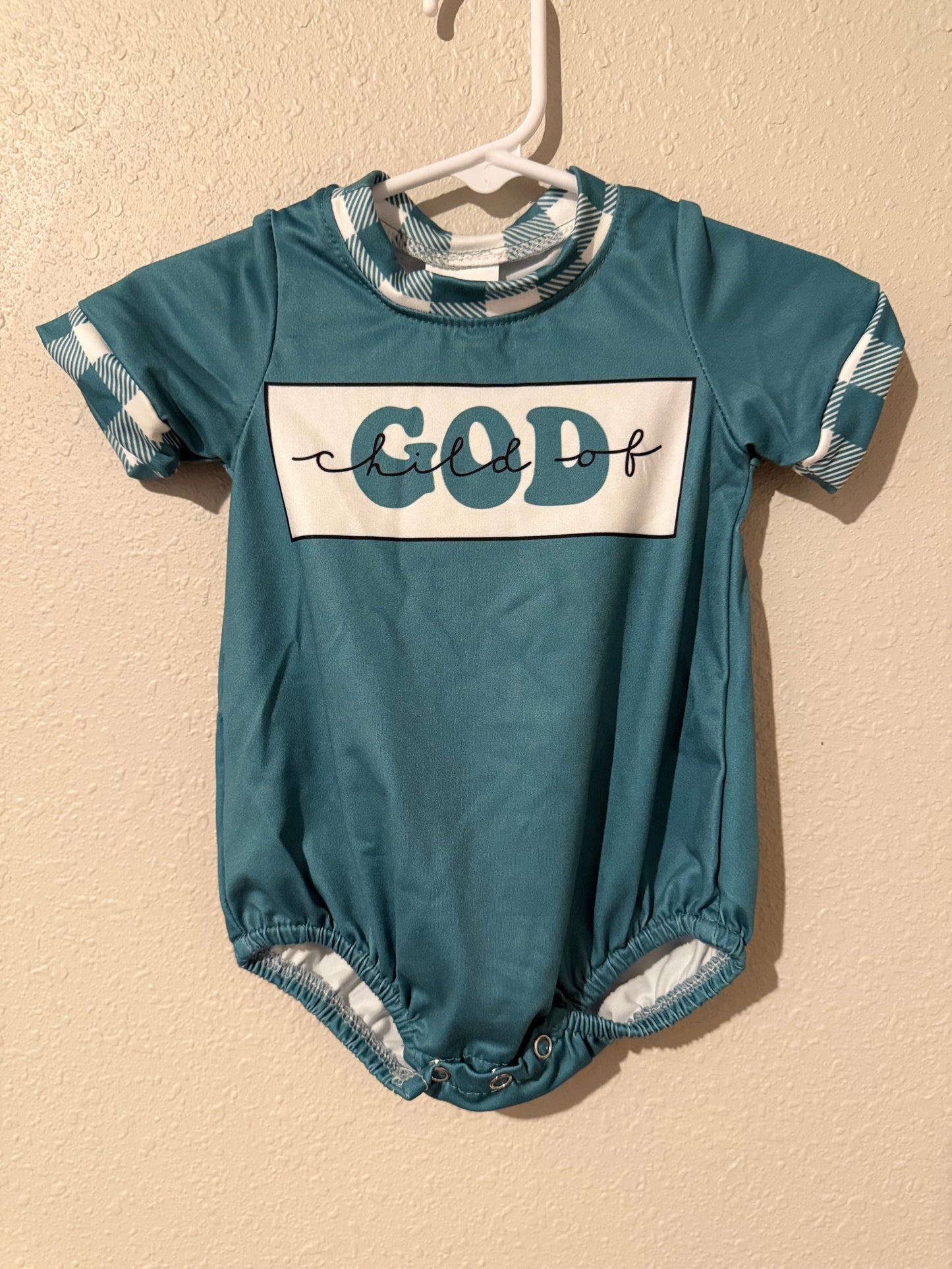 God is good bubble romper