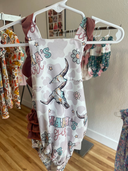 Western Mamas girl romper