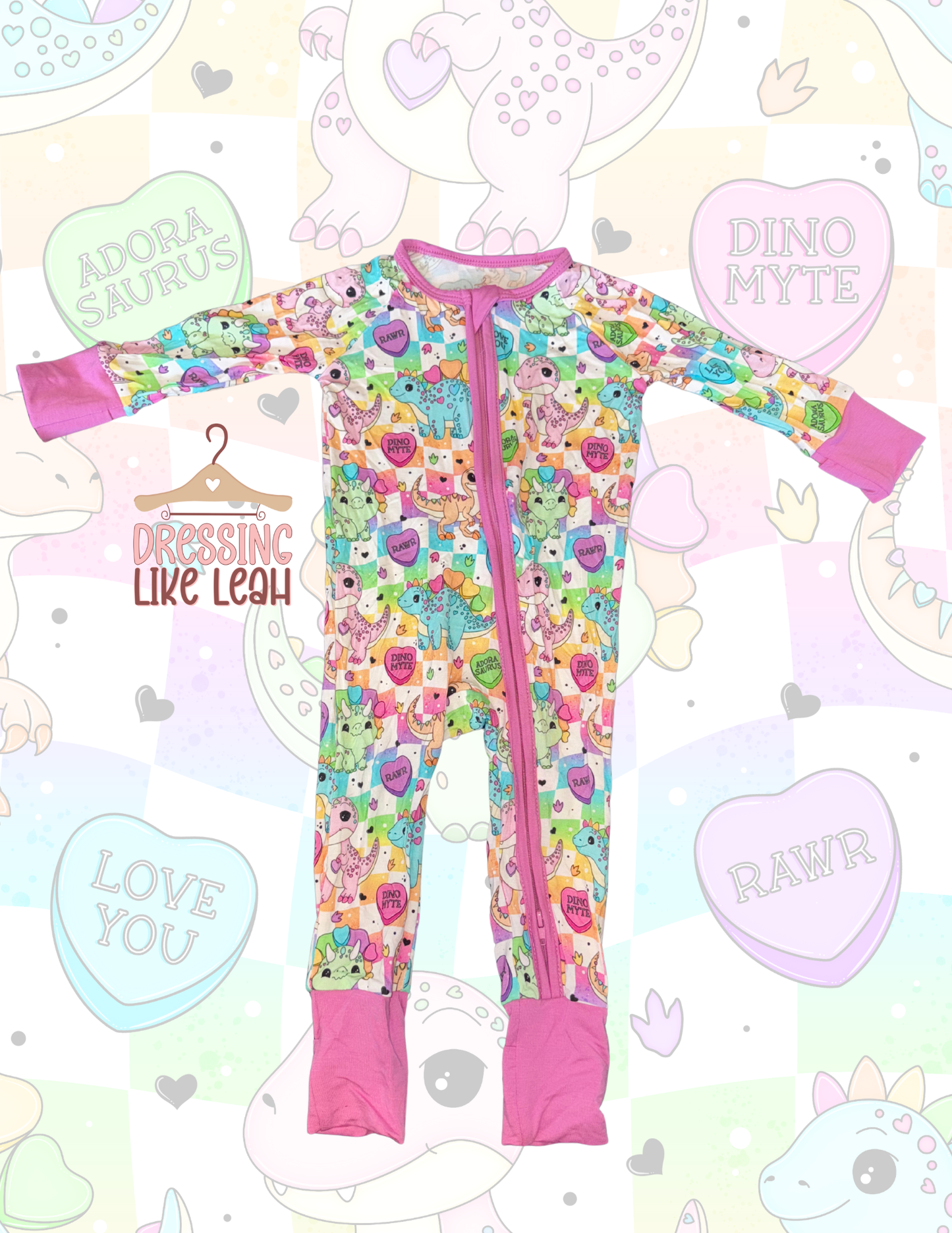 LOVE DINOS - BAMBOO - ZIPPY