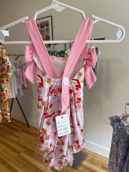 Strawberry shortcake romper